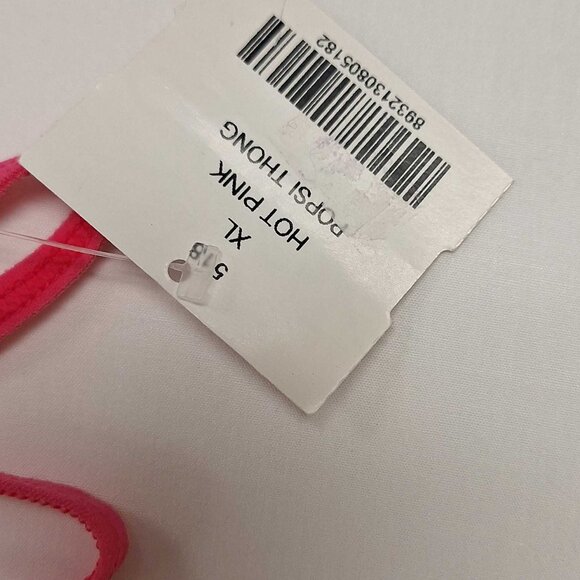 Popsi Lingerie Hot Pink Lace Thong XL Strappy Waist NWT Sexy Stretch Underwear - Picture 2 of 2